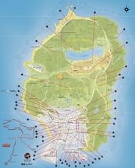 A list of all the locations in GTA 5 (Image via u/signguy21, r/gtaonline)